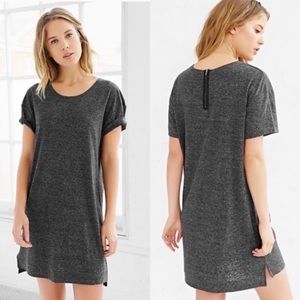 BDG heather gray linen blend shirt dress, XS